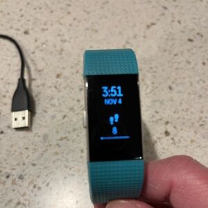 Fit bit charge 2 with charger.